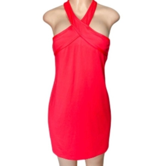 Fabletics Chicago Dress Women's Hot Pink Padded Short Dress Size Small - Picture 4 of 15